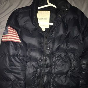Denim and Supply black bubble jacket